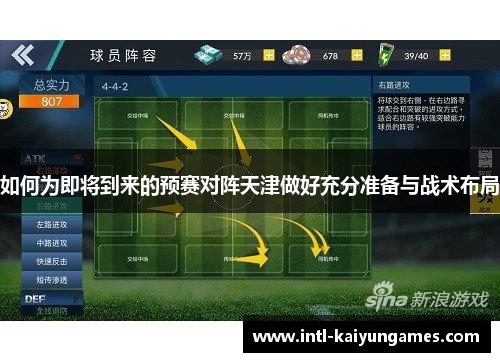 如何为即将到来的预赛对阵天津做好充分准备与战术布局